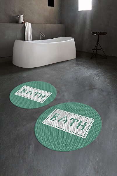 Napoli Home Цифрово отпечатан неплъзгащ се подложка, подходящ за измиване, кр...