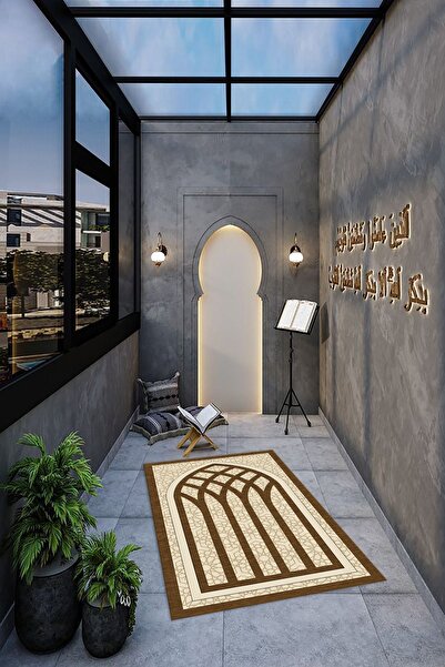 Napoli Home Covoraș de rugăciune digital cu imprimeu anti-alunecare, lavabil ...