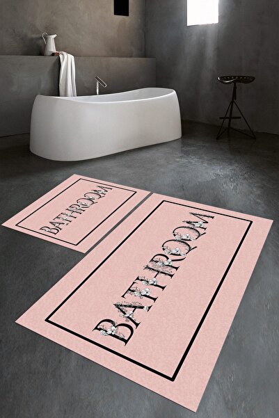 Napoli Home Ψηφιακό με τύπωμα Αντιολισθητικό Πλενόμενο Σετ Μπάνιου Διπλό Σετ ...