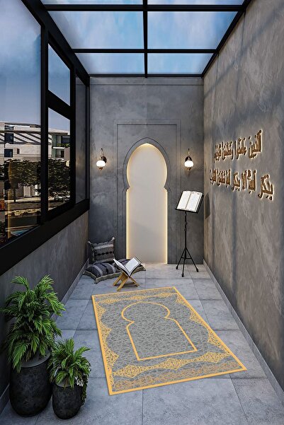 Napoli Home Covoraș de rugăciune digital cu imprimeu anti-alunecare, lavabil ...