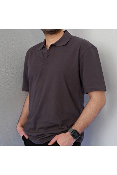 Butik Polo Yaka T-shirt %100 Pamuk Kumaş Regular Fit 2 Düğmeli Kıvrılmaz Yaka