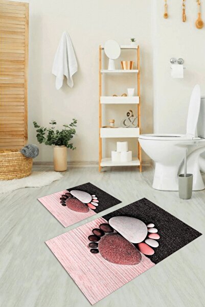 Napoli Home Σετ τουαλέτας 3D Digital με τύπωμα Αντιολισθητική Βάση Πλενόμενη ...