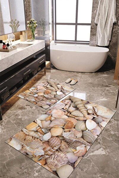 Napoli Home Digitalna štampa komad Protivklizni đon Perivo 2-komad Kupatilski...