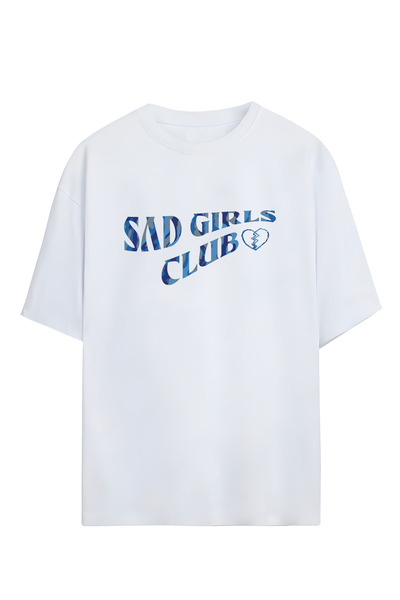Adrift Tricou supradimensionat unisex Sad Girls Club - Proiectat