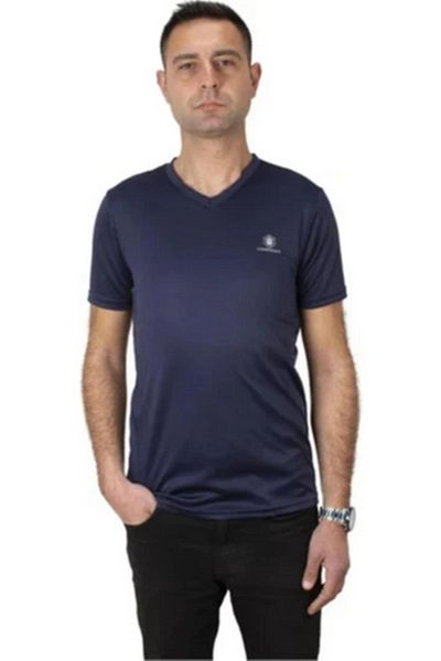 lumberjack Ανδρικό αθλητικό μπλουζάκι Navy Blue - M-CT104 Bsc Ps V 4fx 101497388