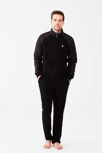 Mod Collection Men's Black Tracksuit Set