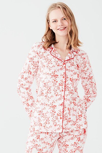 U.S. Polo Assn. US Polo Assn16655 Set de pijamale cu mânecă lungă pentru feme...