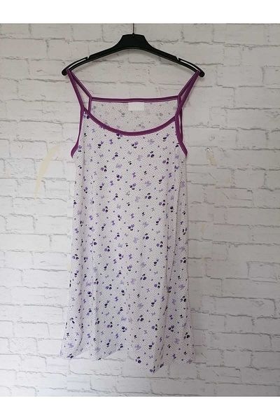 anne moda ankara Cotton Combed Rope Strap Nightgown