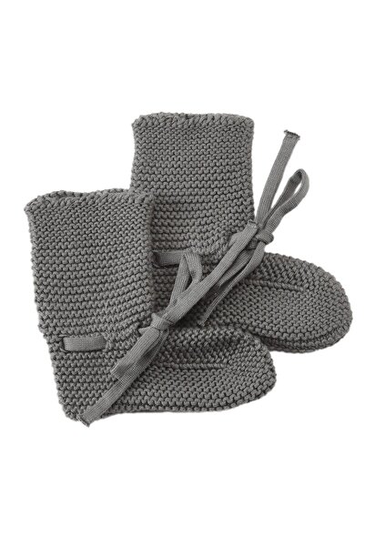 Baboo Organik Pamuk Bebek Patik Gri