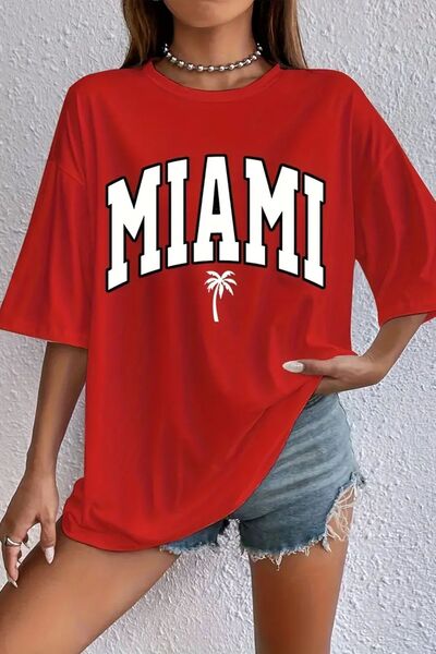 trendypassion Tricou unisex cu design imprimat Miami