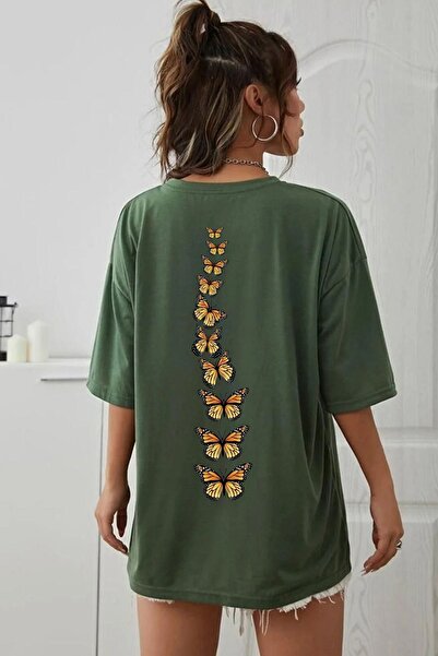 trendypassion Tricou unisex cu imprimeu fluture Back King