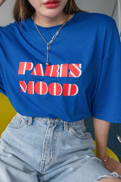 trendypassion Μπλουζάκι Unisex Paris Mood Printed Design