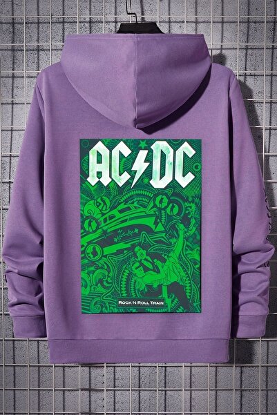 trendypassion Φούτερ με κουκούλα Unisex Ac Dc Printed