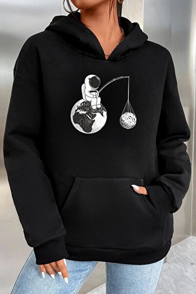 trendypassion Φούτερ με στάμπα Unisex με θέμα το διάστημα