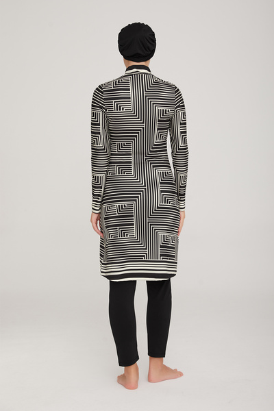 MARESİVA Maresiva Thek 8004 Black Lycra Full Covered Hijab Swimsuit