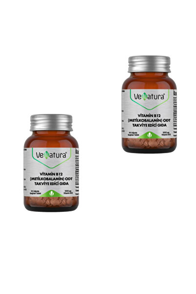 VeNatura B12 Metilkobalamin Odt Takviye Edici Gıda 90 Tablet 2 adet
