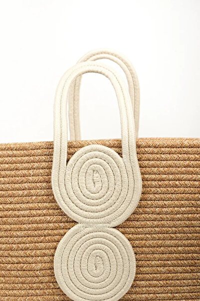 MaVaux Vanillia Large Χειροποίητη - Τσάντα παραλίας από γιούτα