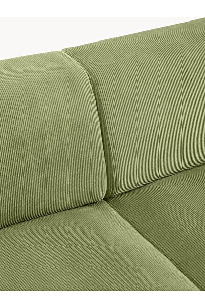 S Home Design Concept Molly Fitilli Yağ Yeşili Köşe Koltuk Sağ Köşe