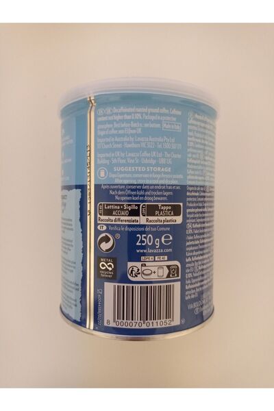 LavAzza Caffe Decaffeınato Kafeinsiz Öğütülmüş Kahve 250 gr