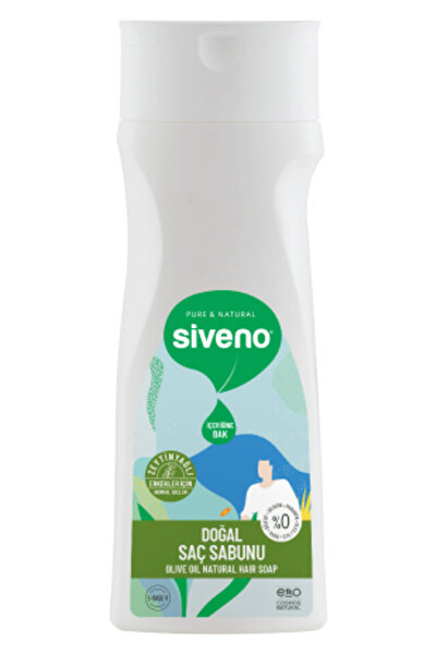 Siveno %100 Doğal Saç Sabunu- Zeytinyağlı Bal Avokado 9 Değerli Bitki Erkekler Için Bitkisel Şampuan 300ml