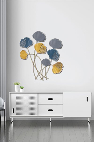 Doreline Doreart Clover Colourfoul Metal Duvar Tablosu, Ev Ofis Duvar Panosu Ch113-1
