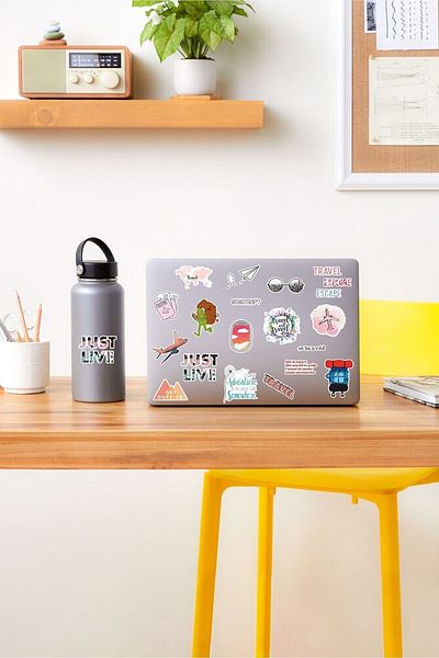 AR Sticker - Set de 2 autocolante pentru laptop, notebook și tabletă de călătorie