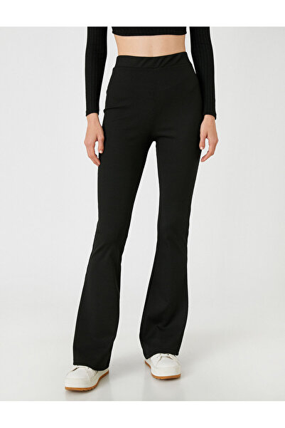 Koton High Waist Flared Trousers