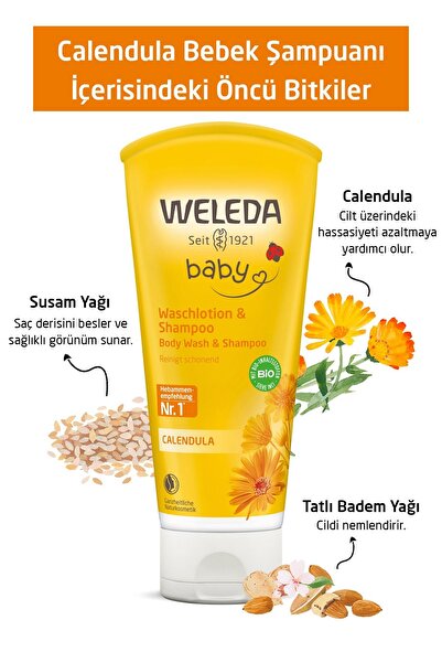 Weleda Baby Calendula Saç Ve Vücut Şampuanı 2 X 200ml
