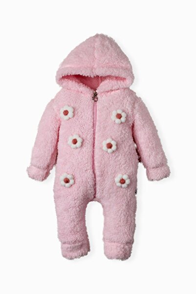 Kidex’s Baby Kışlık tatlı peluş pamuklu bebek welsoft kapüşonlu tulum