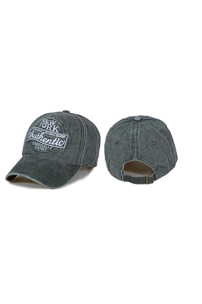 İLKCET MODA New York Embroidered Antique Premium Unisex Hat