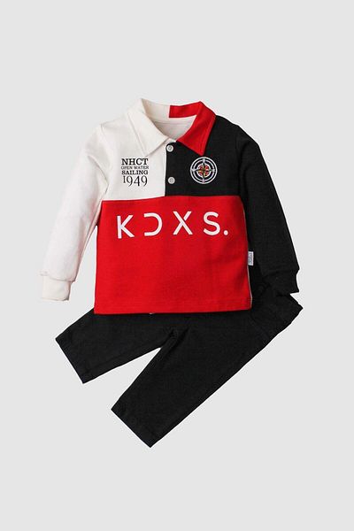 Kidex’s Baby Baby Boy Cotton Polo Suit Pants Top Double Suit Wedding Birthday Engagement Wedding Eid