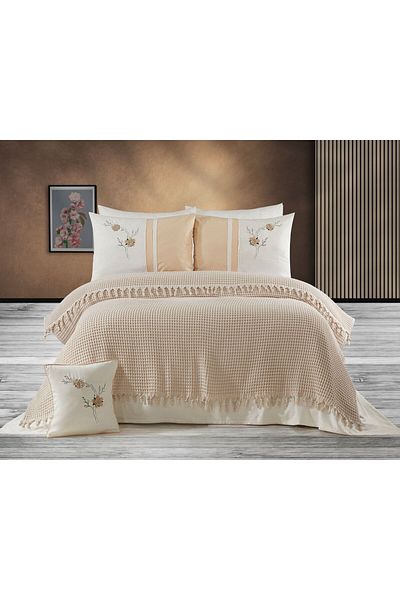 Capital Home 5.Piece Double Pique Set