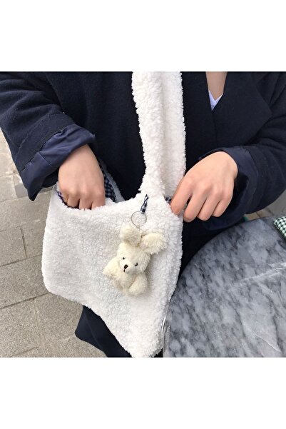 Sumicorn Design Soft Sevimli Tavşan Yumoş Bez Çanta,peluş Kol Ve Omuz Çantası