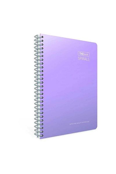 Gıpta 100 Sheets Purple Hard Covered A4 Checked Notebook - The Book Spirals
