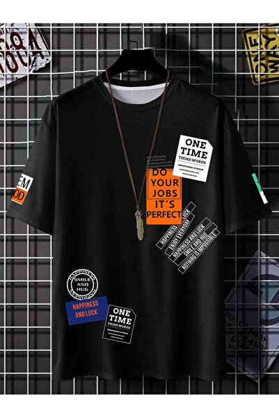 bellanova طاقم الرقبة قصيرة الأكمام تي شيرت للرجال