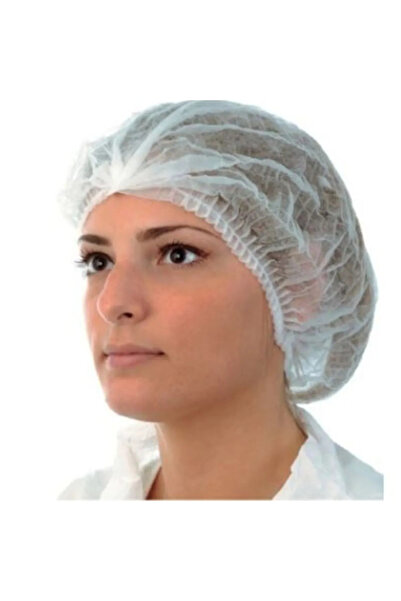 Genel Markalar Şeffaf Tek Kullanımlık Saç Bonesi 500 Adet 42 Cm Xl Çift Lasti...