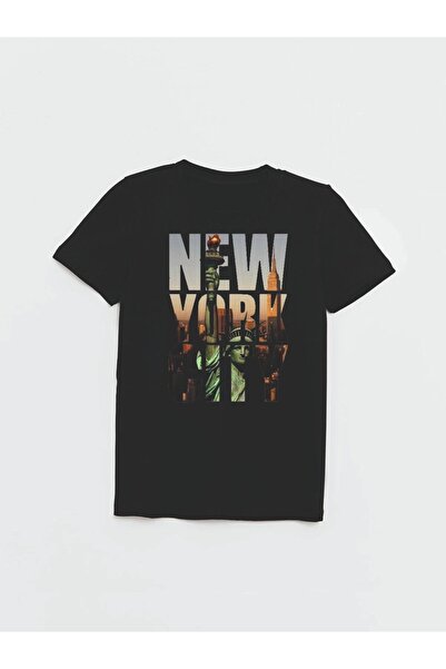 Cevval NEW YORK CİTY Yazılı Baskılı Erkek Çocuk Tişört 008