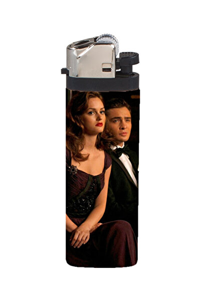 Namgo Gossip Girl Blair ve Chuck Kaplamalı Gazlı Çakmak