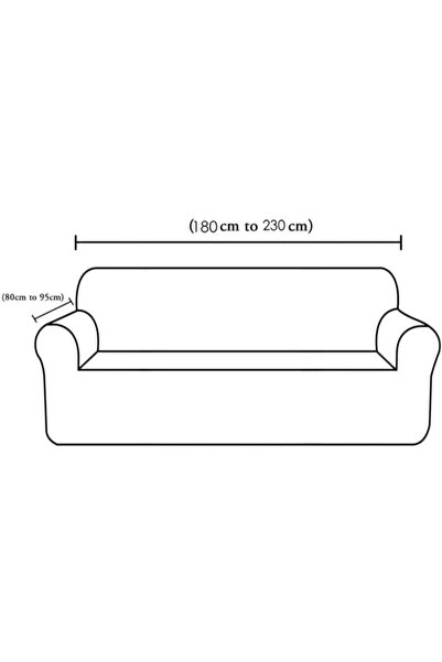 uzhanem Likrali Streç Lastikli Esnek Yikanabilir Kare Desen Üç Kişilik Kotuk Örtüsü Koltuk Kılıfı