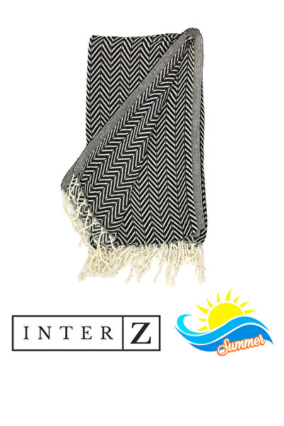 INTER Z Set of 2 100% Cotton Beach Peshtemal and Towel - XXL 100x180cm, Marmaris
