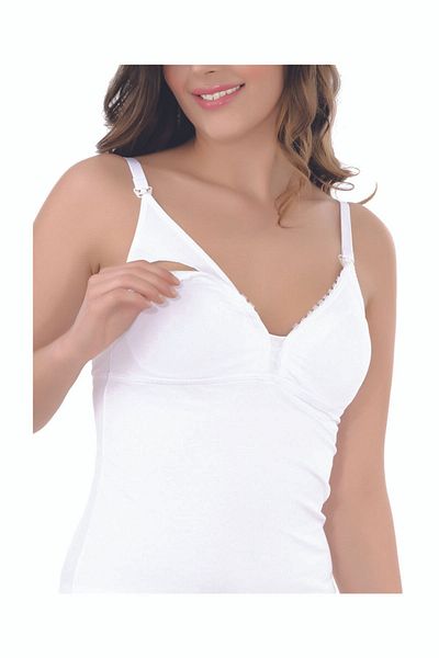oxe Tricou din bumbac Lycra - Alăptare, fără capac și fără sârmă