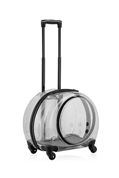 Pet Club Tekerlekli Kedi Köpek Taşıma Çantası, Çekçekli Taşıma Valizi