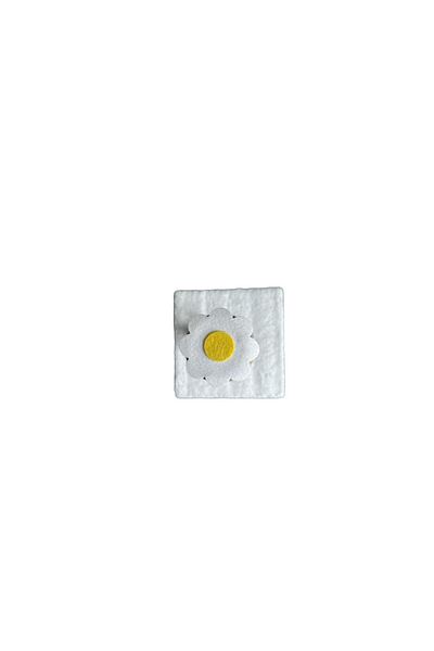 Glipet 70 Cm White Daisy Scratching Unit - With Jute Rope
