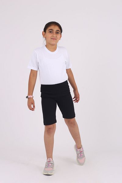 Çiggo Kids Set de 5 jambiere de bază din bumbac și lycra pentru fete - vară scurtă