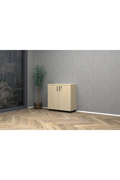 VENA Tam Kapak Ofis Dosya Dolabı 80x35x81cm Akçaağaç