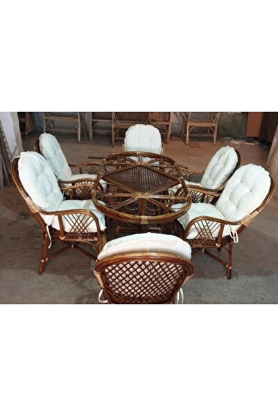 puhu aksesuar Papatya Bambu 6'lı Takım