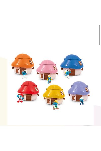 GIOCHI PREZIOSI Surprise Figure and Mushroom House - Smurfs