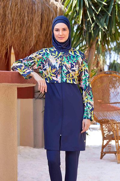 REMSA Valerie 9285 Dark Navy Blue - Full Covered Hijab μαγιό