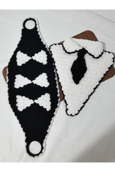 El örgüsü طقم مناشف العريس مكون من قطعتين