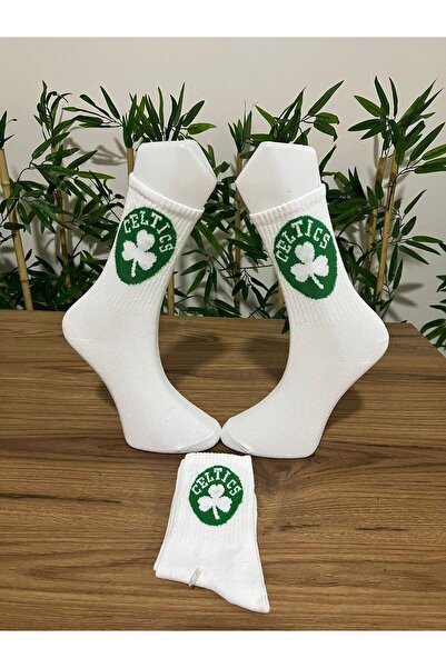 AyganStore 1 ÇİFT CELTİC BASKETBOL TEMALI SPOR KOLEJ ÇORAP